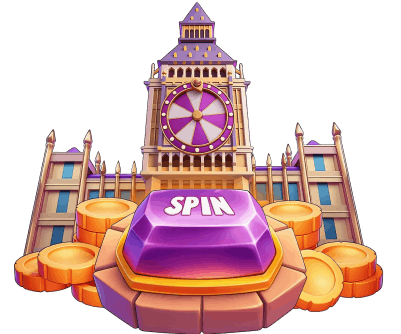 Spin Chester Big Ben wheel and spin button artwork